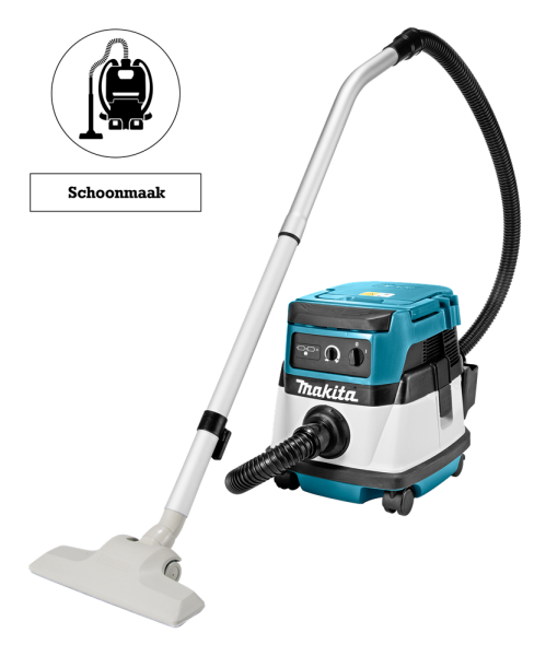 Makita DVC860LZ 36V (2 X 18V) Li-Ion Accu Hybride Stofzuiger Body - 8L - Netstroom&Accu - Detailed view of the product