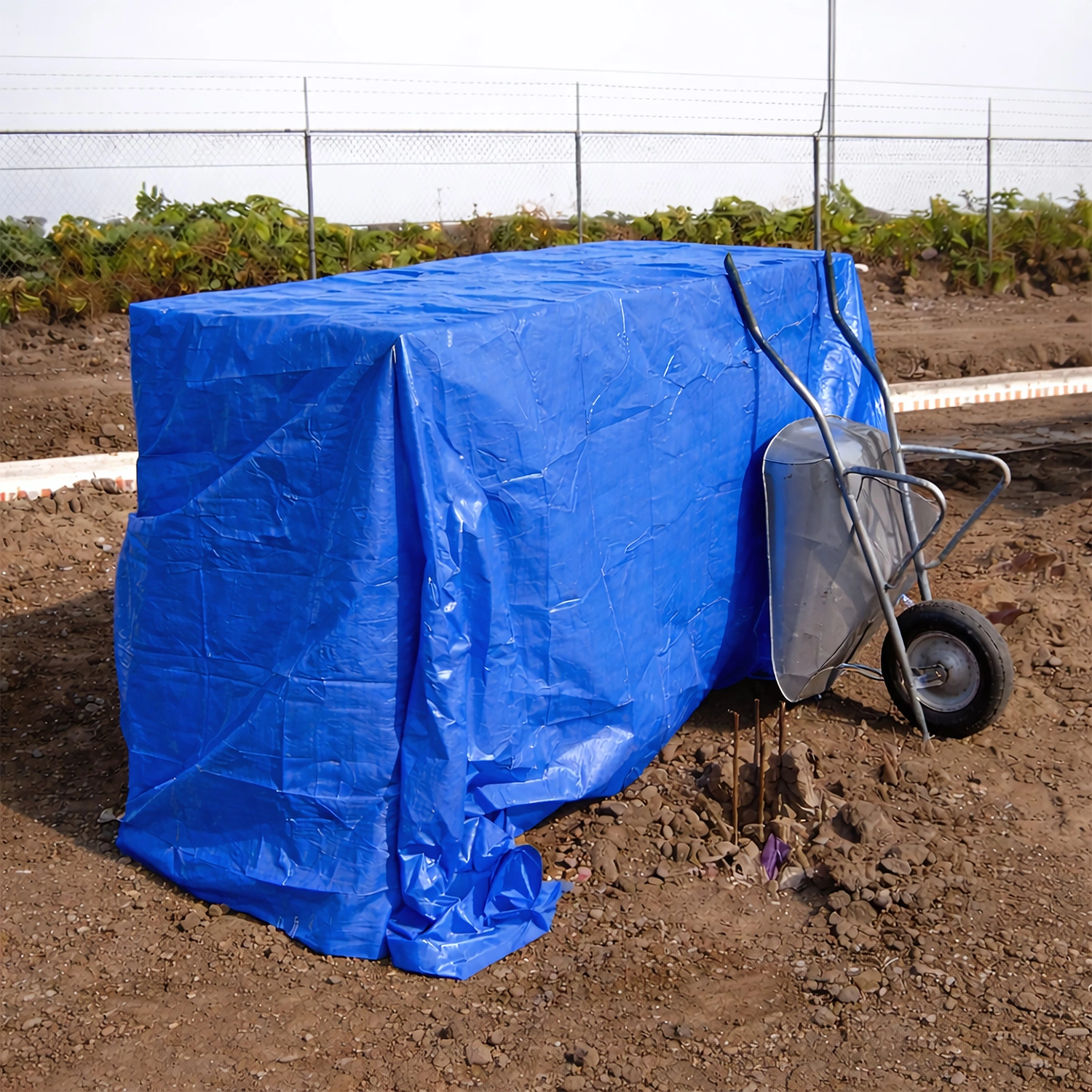 Little Jumbo 34350810 Dekzeil - Blauw - 8 X 10 M - 100 Gr/m² - Met Stalen Ogen thumbnail 2