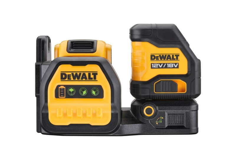 DeWALT DCE088D1G18 12V / 18V Li-ion XR Accu Zelfnivellerende Kruislijnlaser Set (1x 2.0Ah) In TSTAK Koffer - Groen - Detailed view of the product