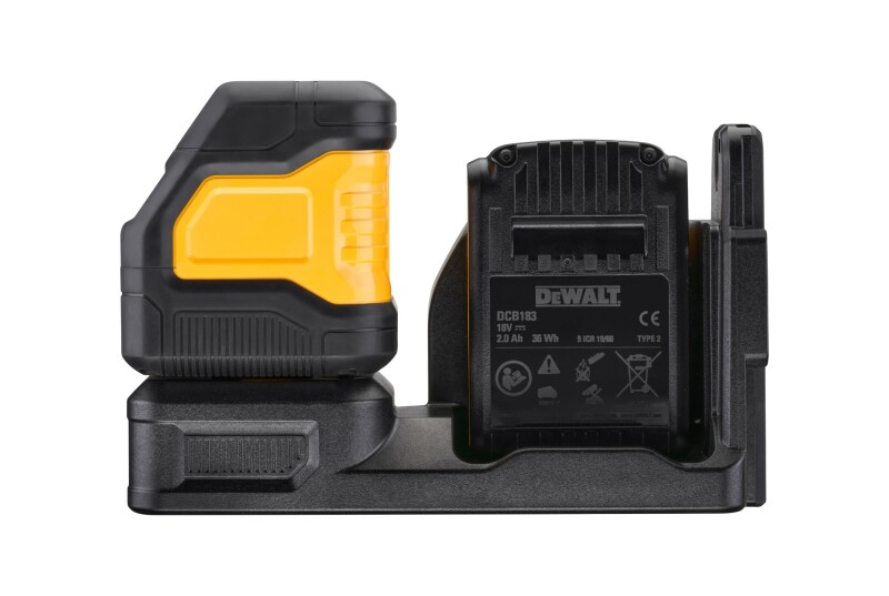DeWALT DCE088D1G18 12V / 18V Li-ion XR Accu Zelfnivellerende Kruislijnlaser Set (1x 2.0Ah) In TSTAK Koffer - Groen - Detailed view of the product
