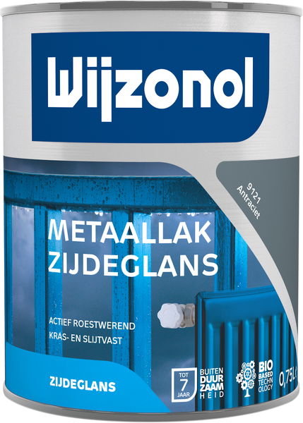 Wijzonol Metaallak Zijdeglans 9121 Antraciet