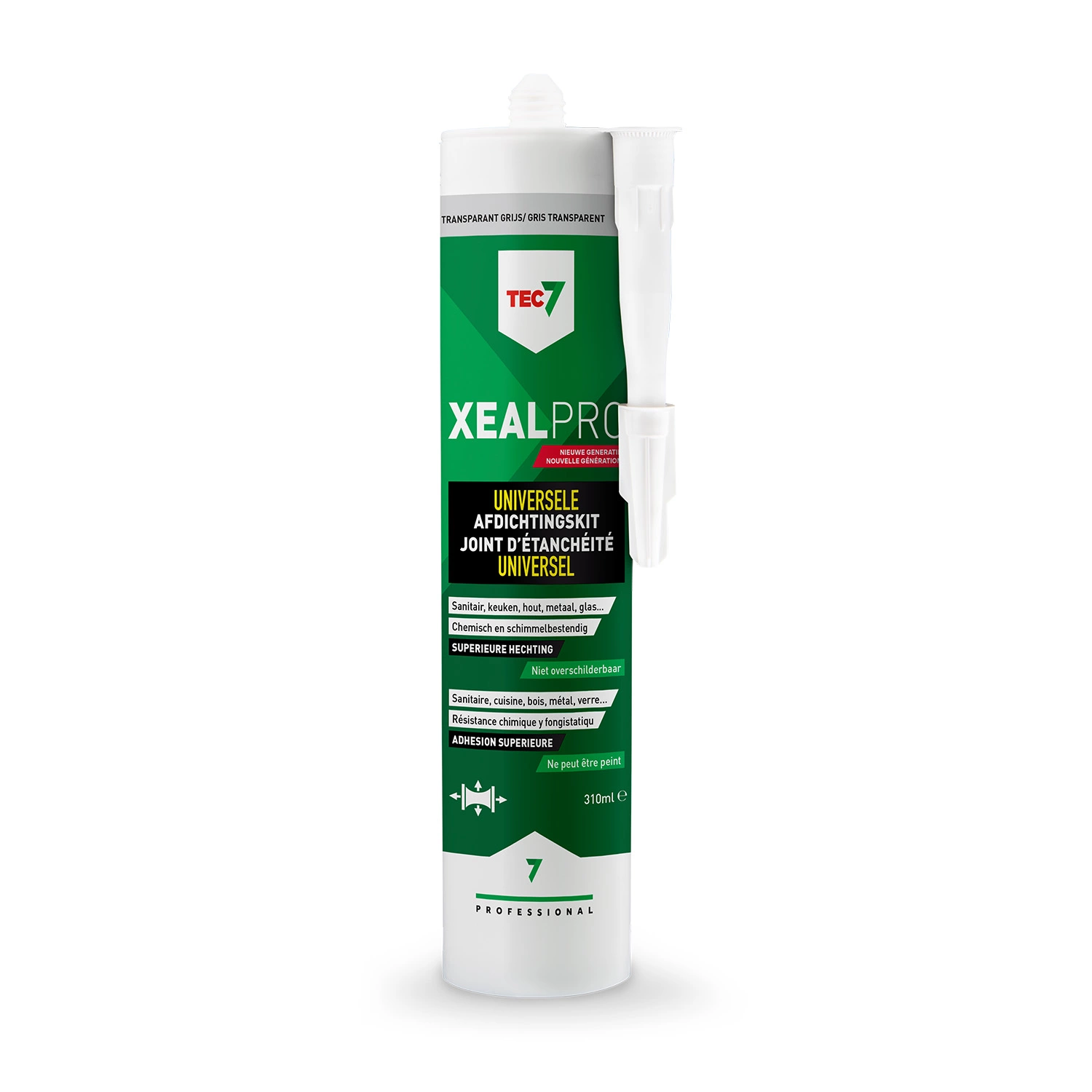 TEC7 XealPro Universele Kit - Transparant Grijs - 310ml - afbeelding 1