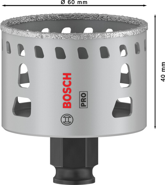 Bosch 2608901565 PRO Tile PC Plus Diamantgatzaag Voor Tegels - 60mm - Detailed view of the product