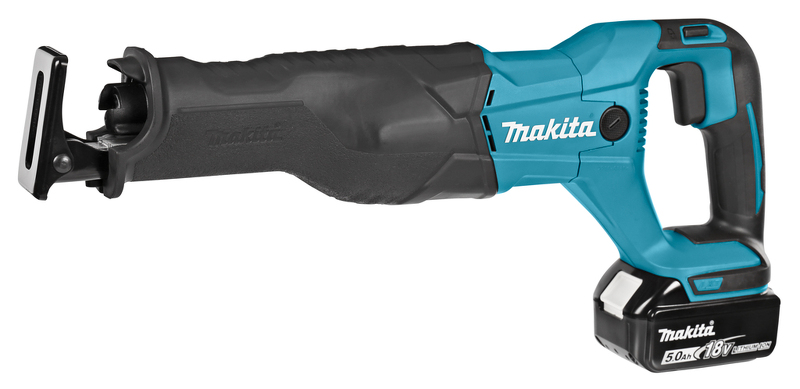Makita DJR186RTE 18V Li-Ion Accu Reciprozaag Set (2x 5.0Ah Accu) In Koffer - Snelwissel - Variabel - Detailed view of the product