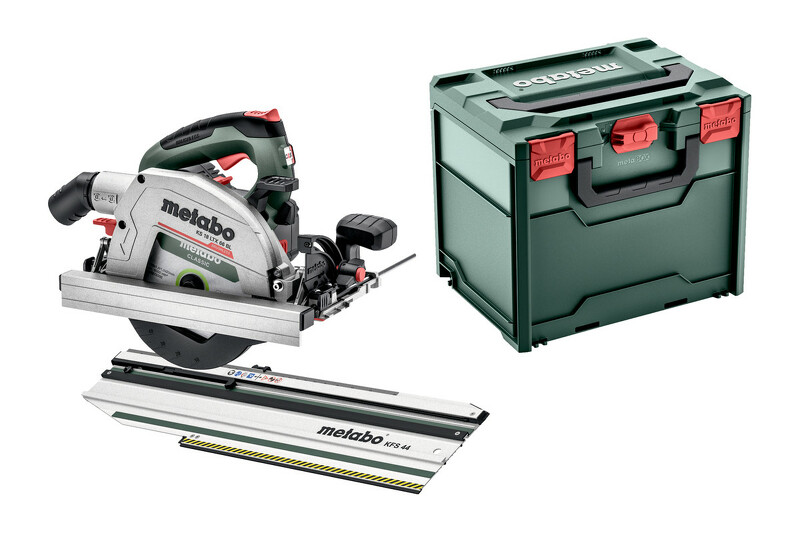 Metabo KS 18 LTX 66 BL 18V Li-ion Accu Cirkelzaag Body Incl. Geleiderail KFS 44 - Koolborstelloos