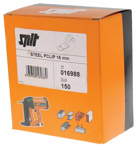 Spit 016988 P-Clip D. - 16mm - Metaal (150st) - Detailed view of the product