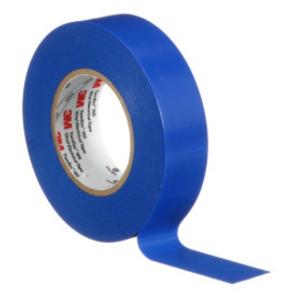3M 165 Temflex Vinyl Isolatietape Blauw - 20m X 19mm - Detailed view of the product