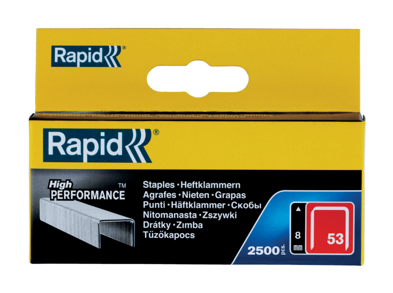 Rapid Dundraadnieten - 53/8 Mm - Gegalvaniseerd - 2500st