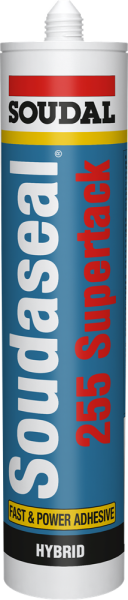 Soudal Soudaseal 255 Supertack Lijmkit - Zwart - 290ml