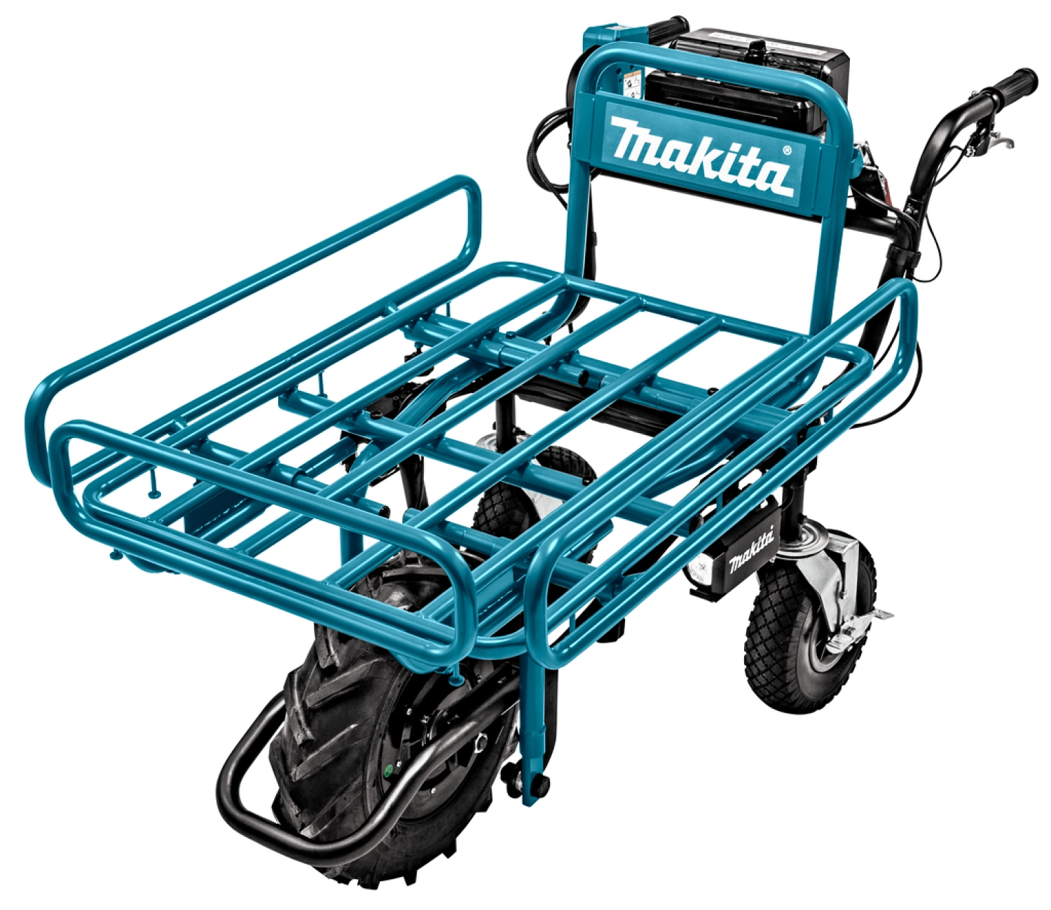 Makita DCU180ZX1 18V Li-Ion Accu Kruiwagen Met Rek Zonder Tilbelasting - 130kg thumbnail 4