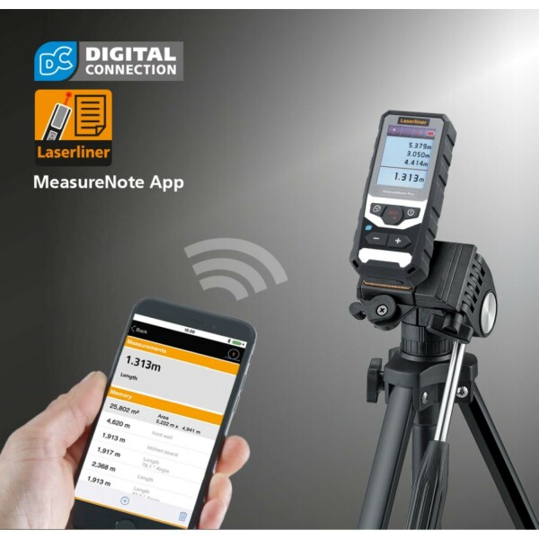 Laserliner DistanceMaster Plus 100 Afstandsmeter - 100m - Bluetooth - IP65 - Detailed view of the product