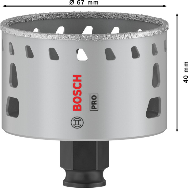 Bosch 2608901568 PRO Tile PC Plus Diamantgatzaag Voor Tegels - 67mm - Detailed view of the product