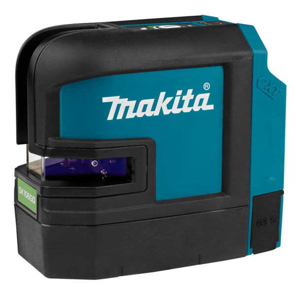 Makita SK106GDZ 10.8V Li-Ion Accu Kruislijnlaser Body In Tas - 2 Lijnen - 35m - Groen - Detailed view of the product