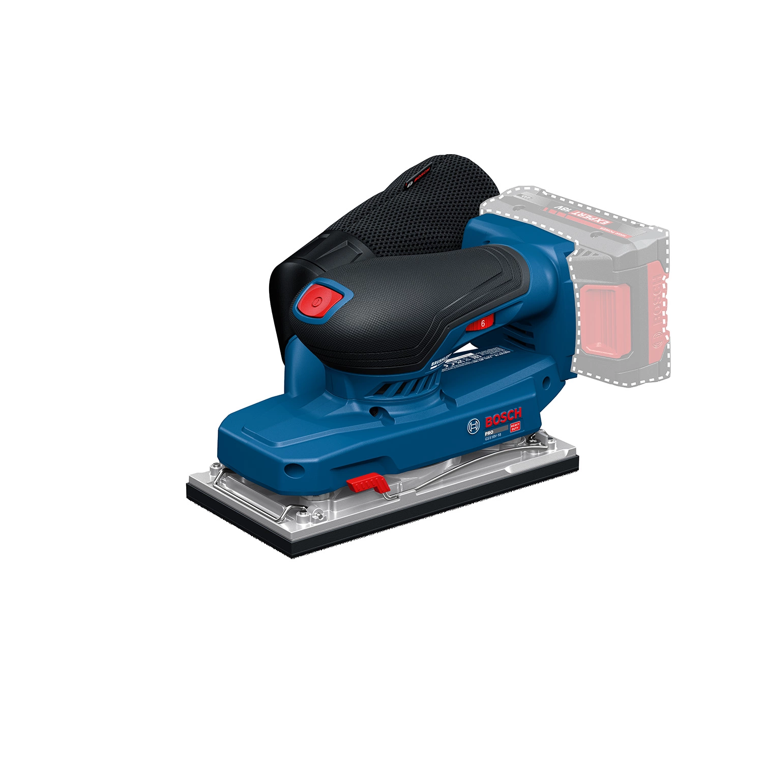 Bosch GSS18V-18 Accu Vlakschuurmachine In Doos