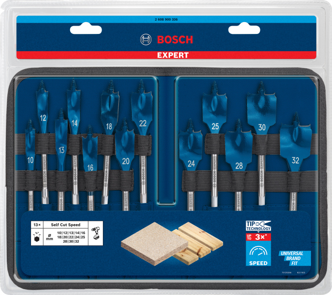 Bosch 2608900336 EXPERT 13-delige Speedborenset Self Cut Speed - 10-32mm - Detailed view of the product