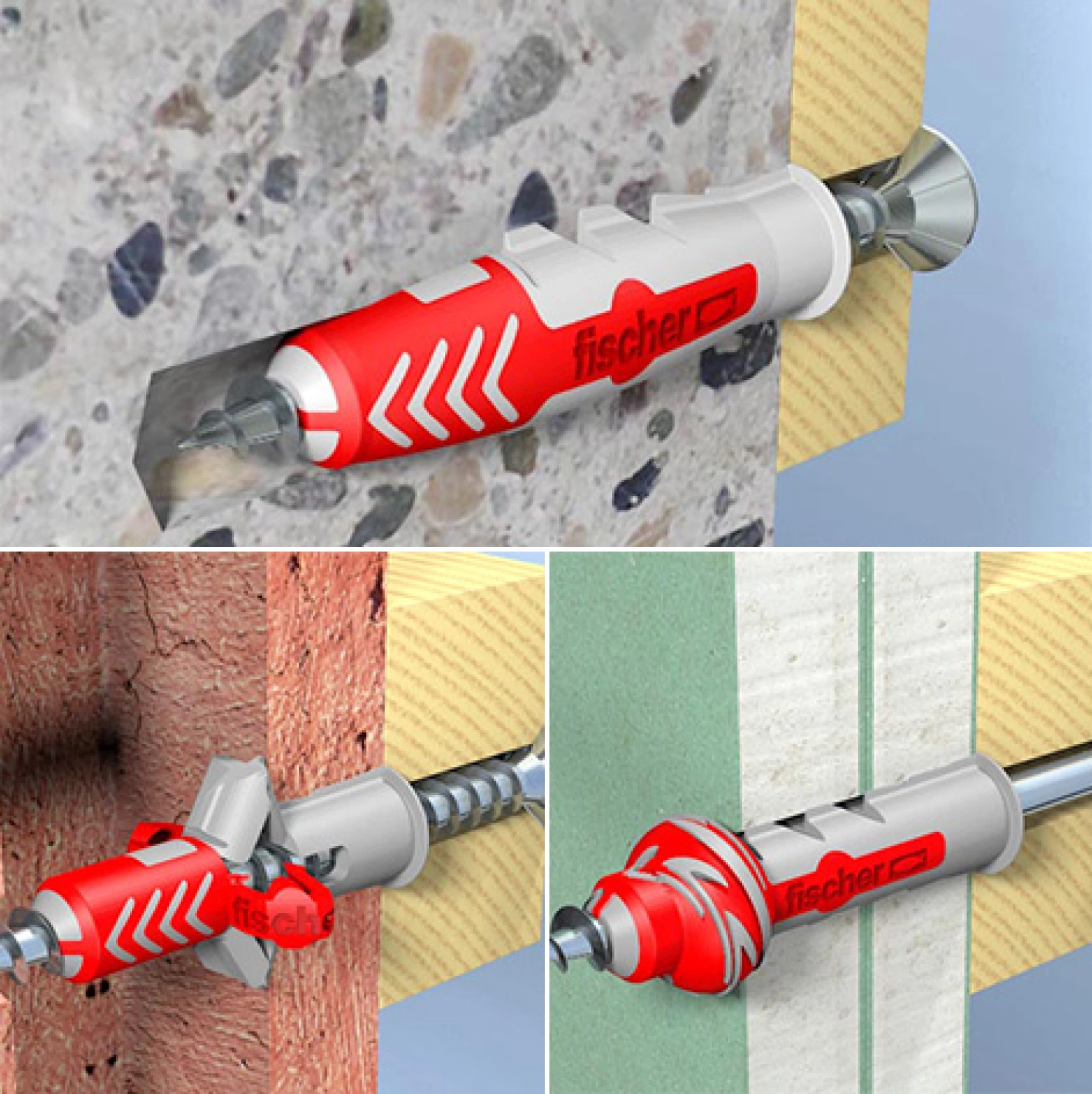 Fischer 538260 Universele Plug Duopower - 6 X 50mm - PZ2 - Bolkopschroef (50st) thumbnail 3