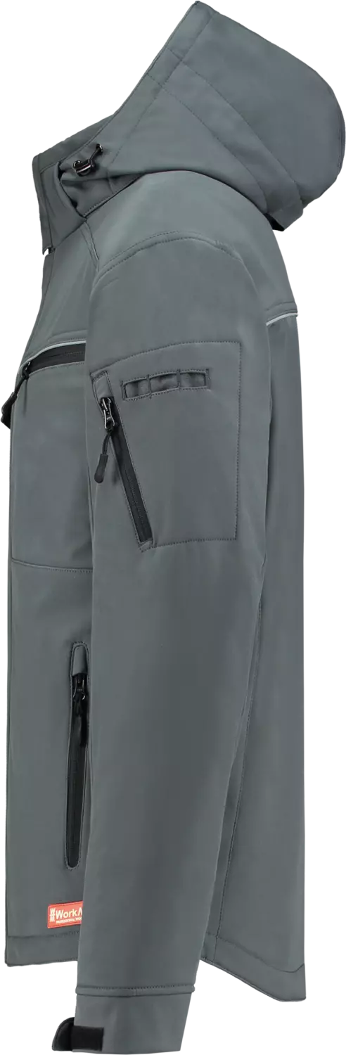 Workman 2537 Softshell Jacket Winter - Graphite - 2XL thumbnail 4