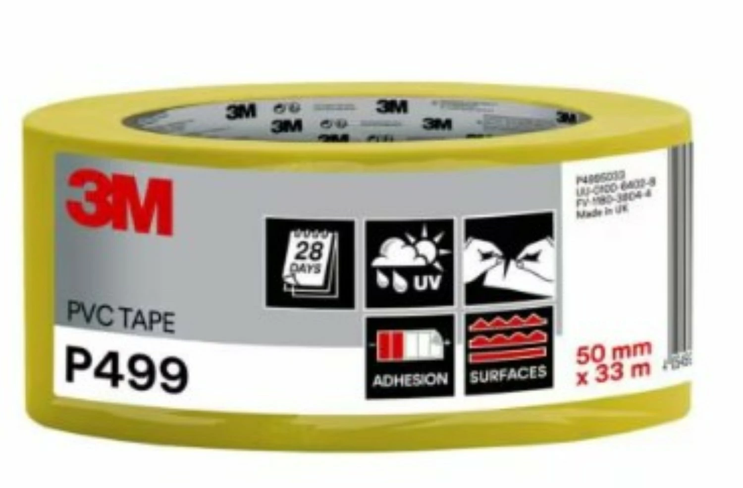 3M P4995033 Stuclopertape PVC - 50mm X 33m