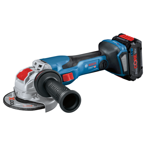 Bosch GWX 18V-15 C 18V Li-Ion Accu BiTurbo Haakse Slijper Set (2x 8,0Ah) In L-Boxx - 125mm - Koolborstelloos