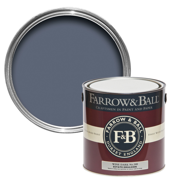 Farrow&Ball Flat Eggshell Wine Dark No.308 - 2,5L afbeelding