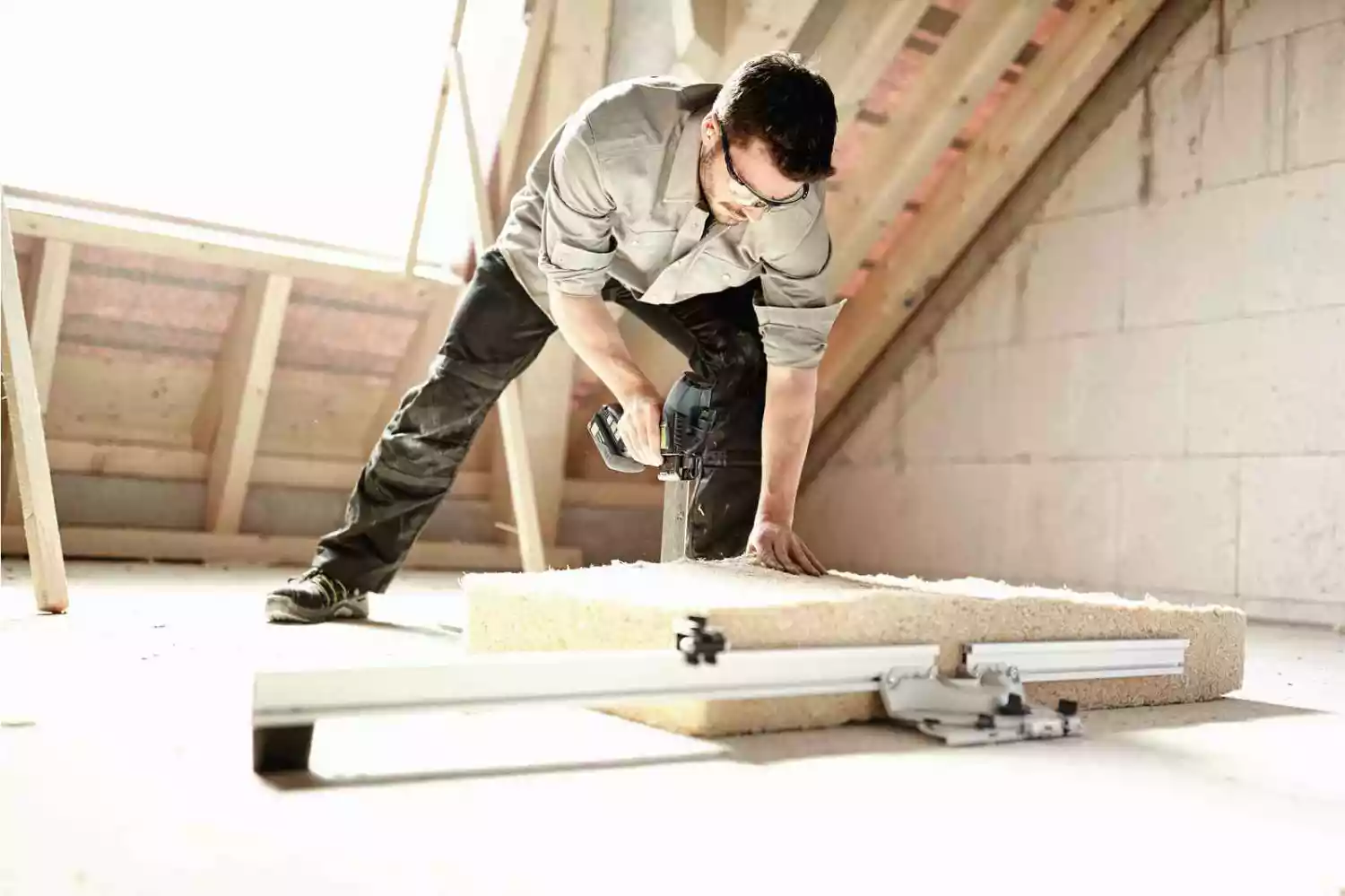 Festool ISC 240 HPC4,0 EB-PlusXL-FS 18V Li-Ion Accu Isolatiezaagmachine Set (2x 4,0Ah) In Systainer - 240mm thumbnail 3