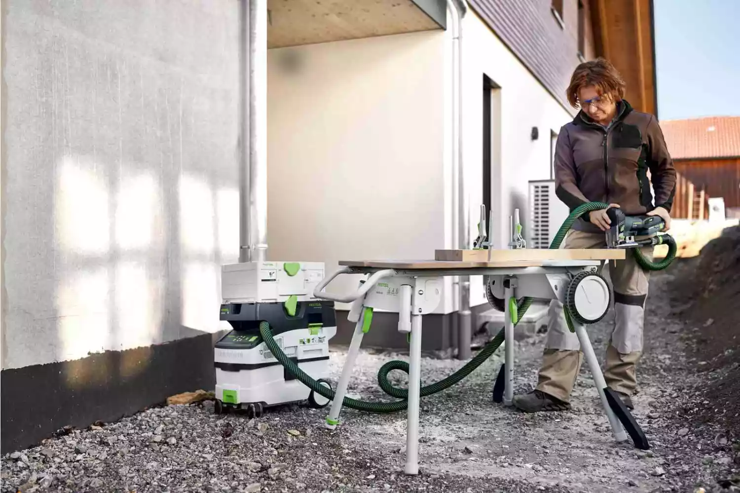 Festool CARVEX PSC 420 HPC4,0 EBI-Set 18V Li-Ion Accu Decoupeerzaagmachine Set (1x 4,0Ah) In Systainer - 120mm thumbnail 4