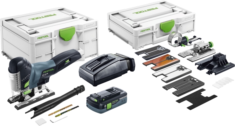 Festool CARVEX PSC 420 HPC4,0 EBI-Set 18V Li-Ion Accu Decoupeerzaagmachine Set (1x 4,0Ah) In Systainer - 120mm EAN: 4014549362044