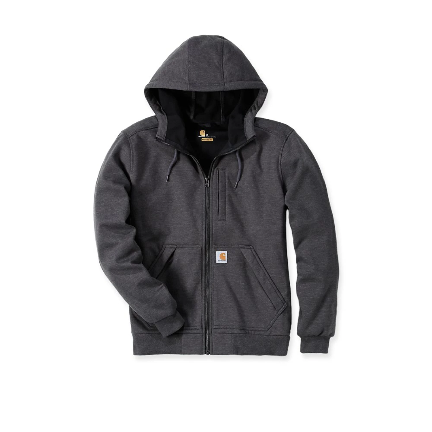 Carhartt 101759 Wind Fighter Hooded Sweatshirt - Relaxed Fit - Carbon Heather - XL