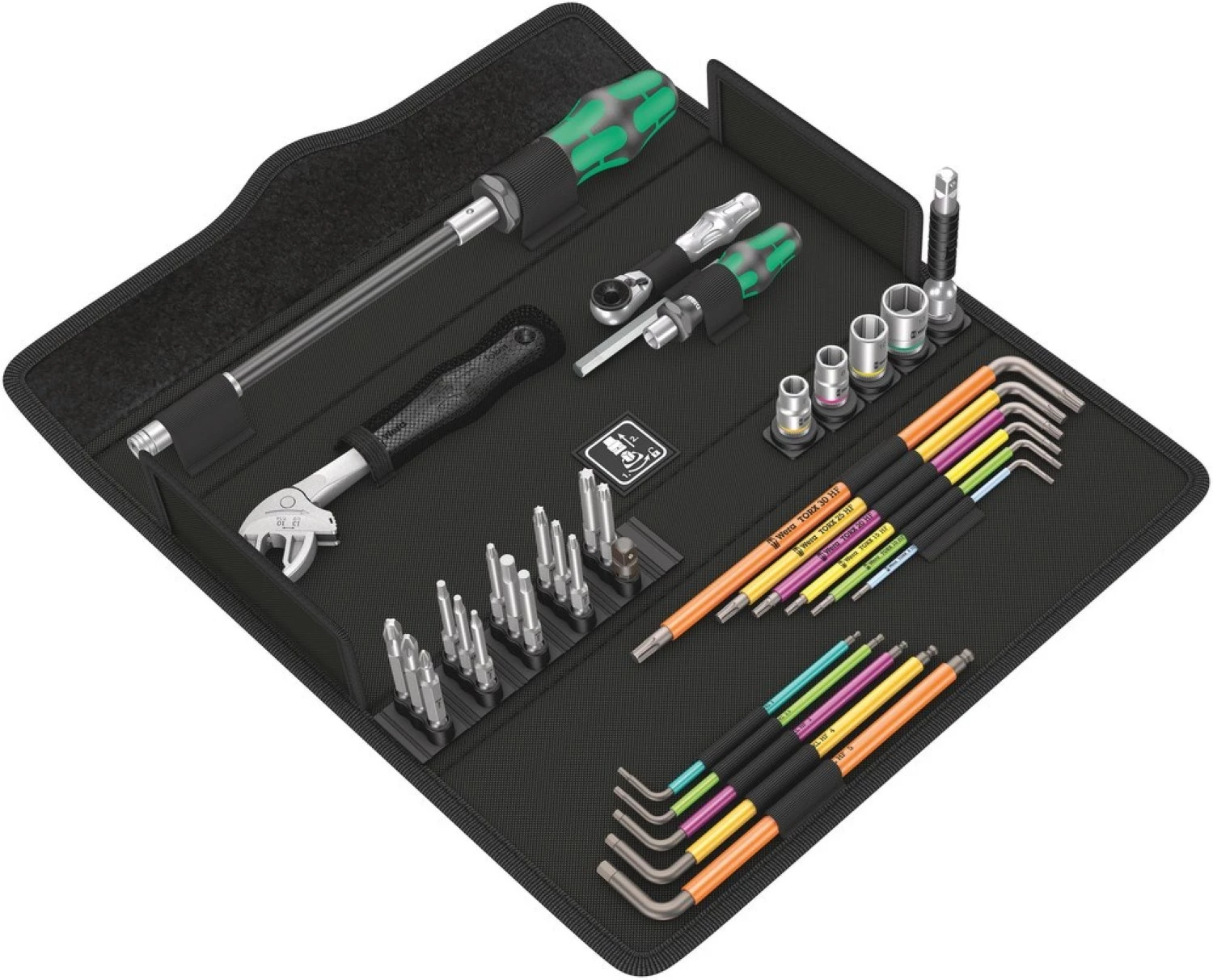 Wera 05134013001 Kraftform Kompakt F 1 Gereedschapset Voor Kozijnbouw In Etui - 36-delig
