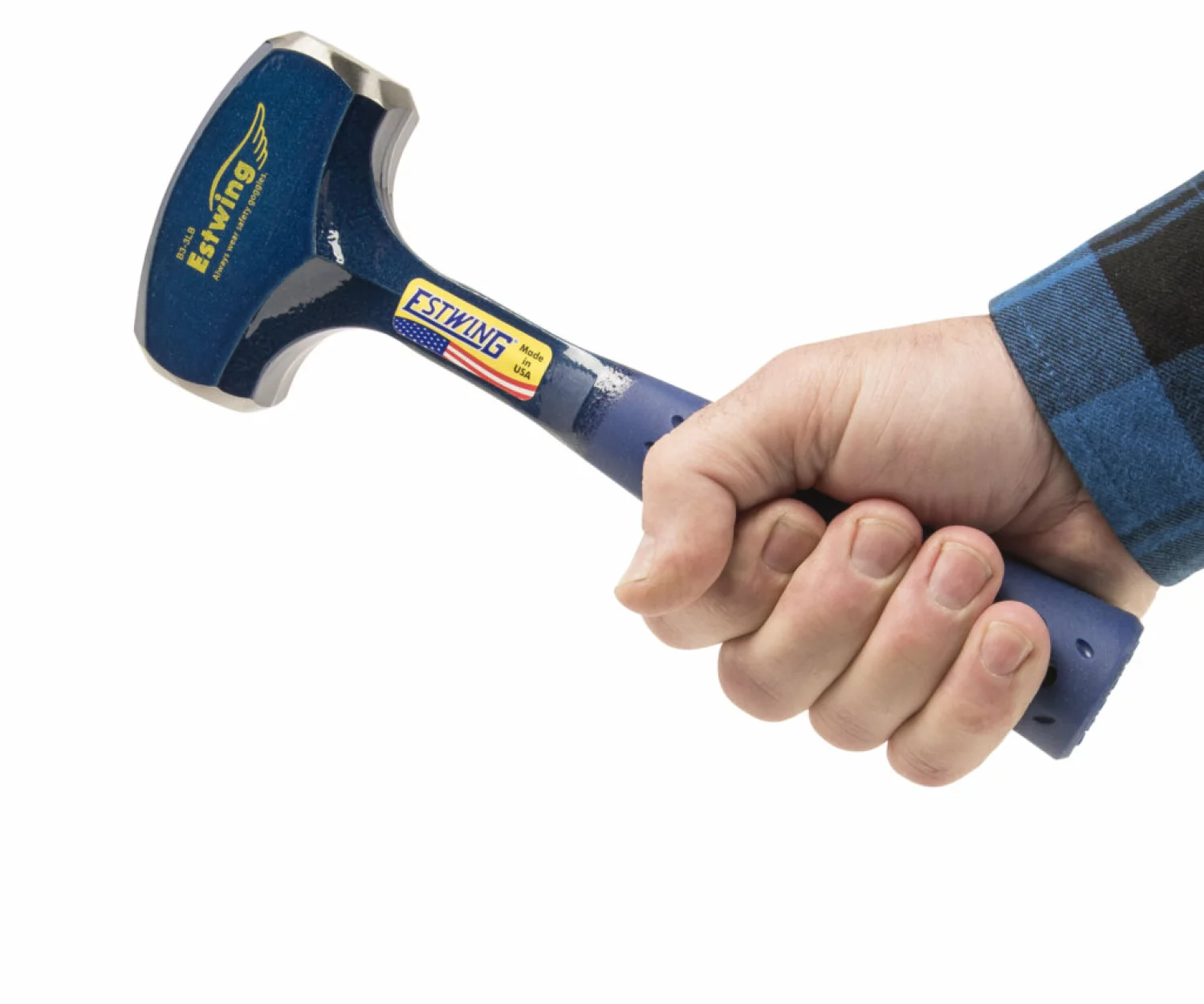 Estwing B3-3LB Steenhamer - Vinyl Handgreep - 1300 Gram Kopgewicht - 280mm thumbnail 4