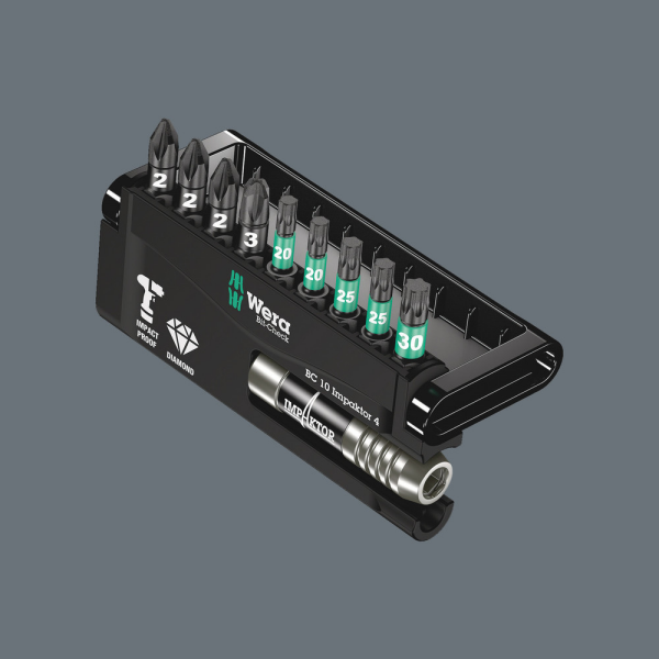 Wera 5057417001 10-delige Bit-Check Impaktor Bitset - Detailed view of the product