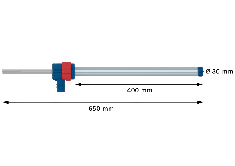 Bosch 2608901807 EXPERT Hamerboor SDS Clean SDS Max-8X - 30x400x650mm Met Connector - Detailed view of the product