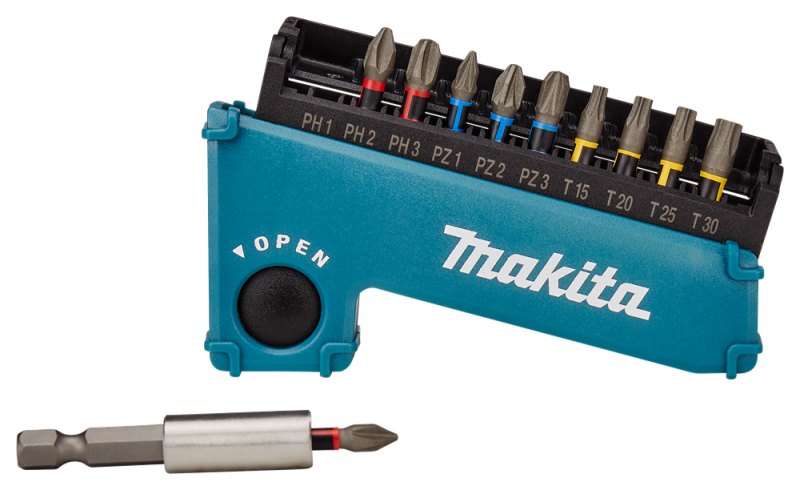 Makita E-03567 Slagschroefbitset 11-delig - Detailed view of the product