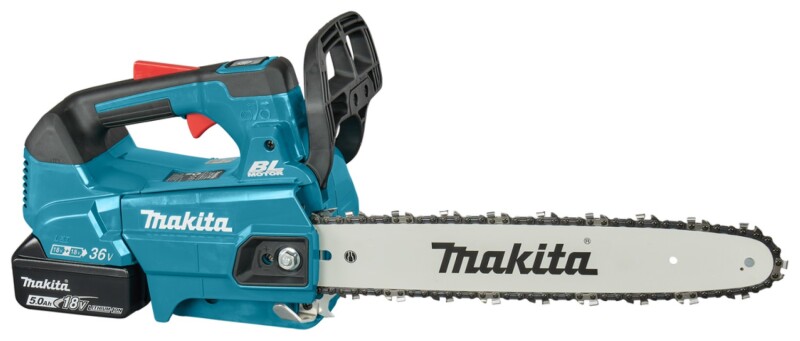 Makita DUC356PT2 LXT 2X18V Li-Ion Accu Kettingzaag Set (2x 5.0Ah) - 35cm - Detailed view of the product