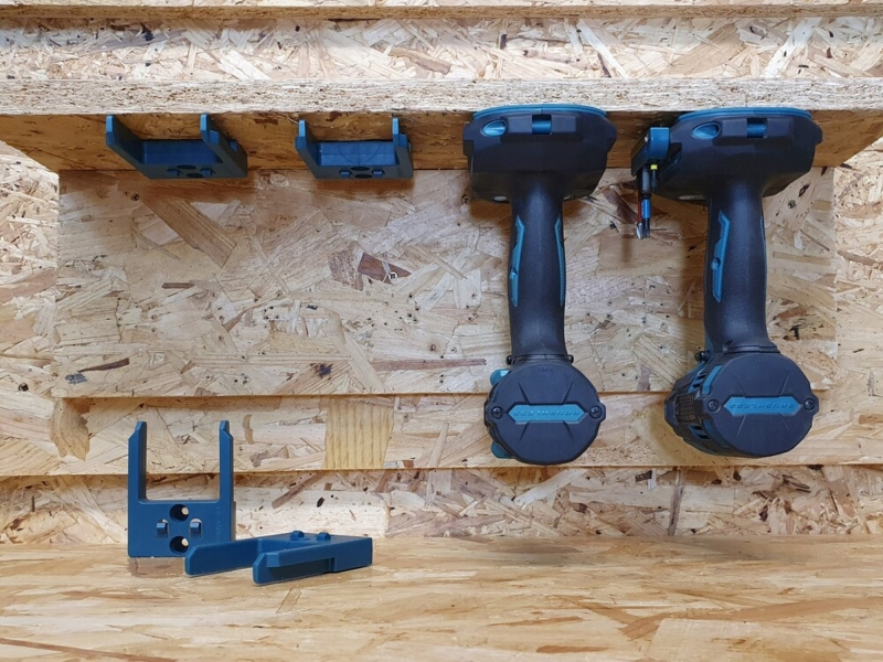 StealthMounts TM-MK40-BLU-4 Gereedschapshouders Voor Makita 40V XGT - Blauw - 4 Stuks - Detailed view of the product