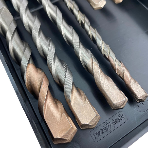 Fit-to-Fix 009-KA070076 7-delige Uni SDS-Plus Premium Hamerborenset - 2-snijder - PVC - 5-6-8x110mm + 6-8-10-12x160mm - Detailed view of the product