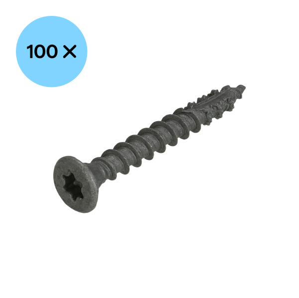 DynaPlus 0281.08.49901 Constructieschroef - TX30 - 6.0 X 50mm - Platkop - Voldraad - Gecoat (100st) - Detailed view of the product