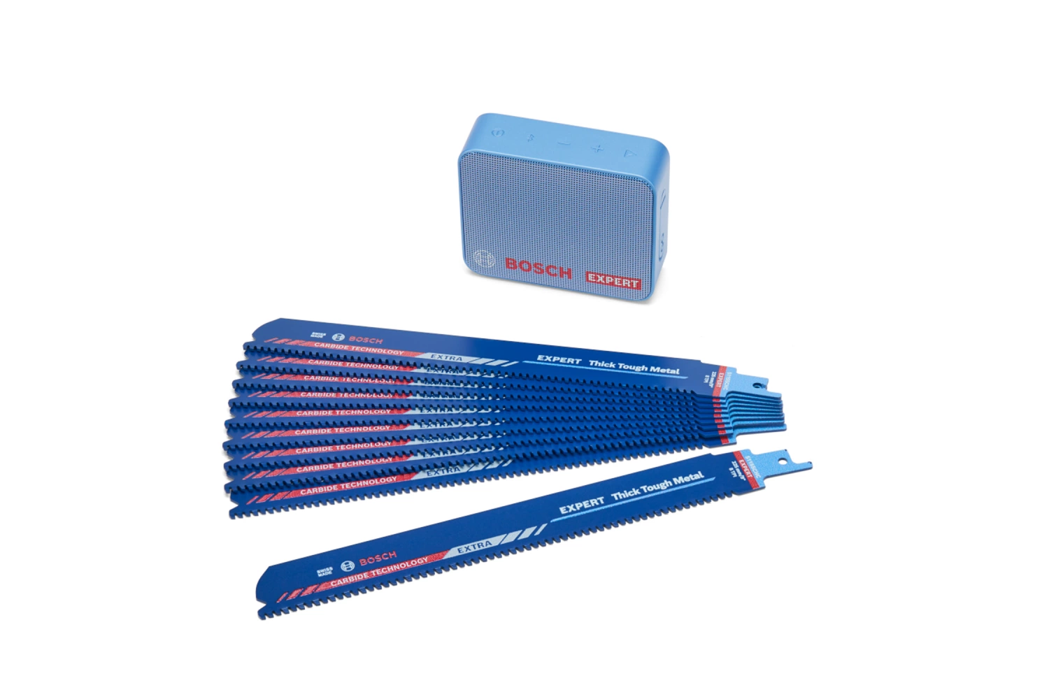 Bosch 0615997661 10-delige Reciprozaagbladen Set + JBL GO Speaker afbeelding