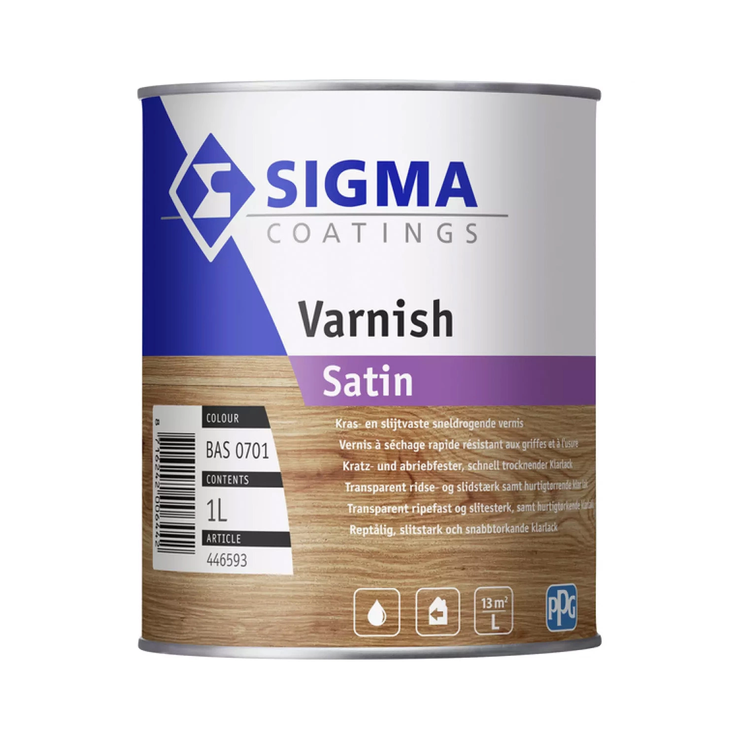 Sigma Varnish Satin - Blank 0701 - 1L