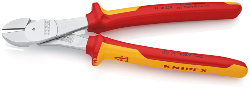 Knipex 7406250 Kracht Zijsnijtang - 250mm - Detailed view of the product