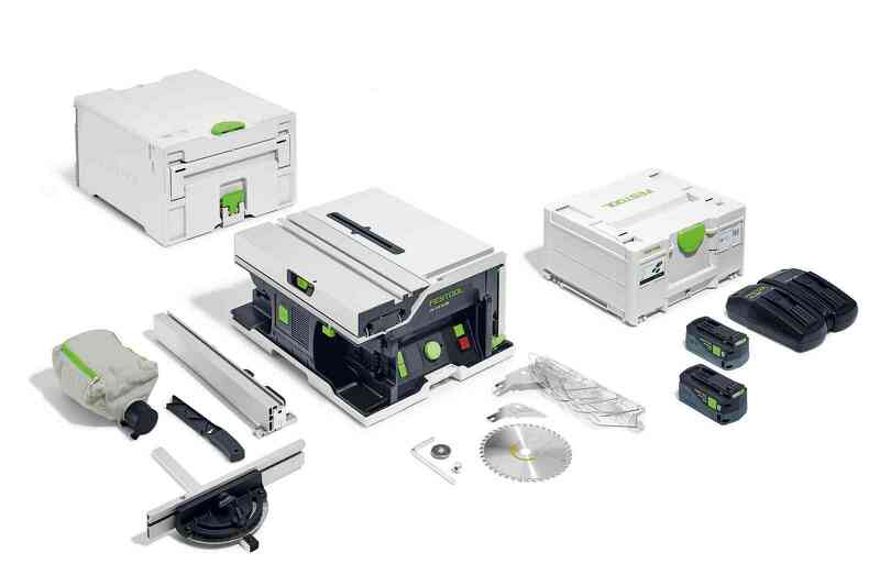 Festool CSC SYS 50 EBI-Plus 36V (2x18V) Accu Tafelcirkelzaag Set (2x 5,0Ah) Incl. Accessoires EAN: 4014549406267