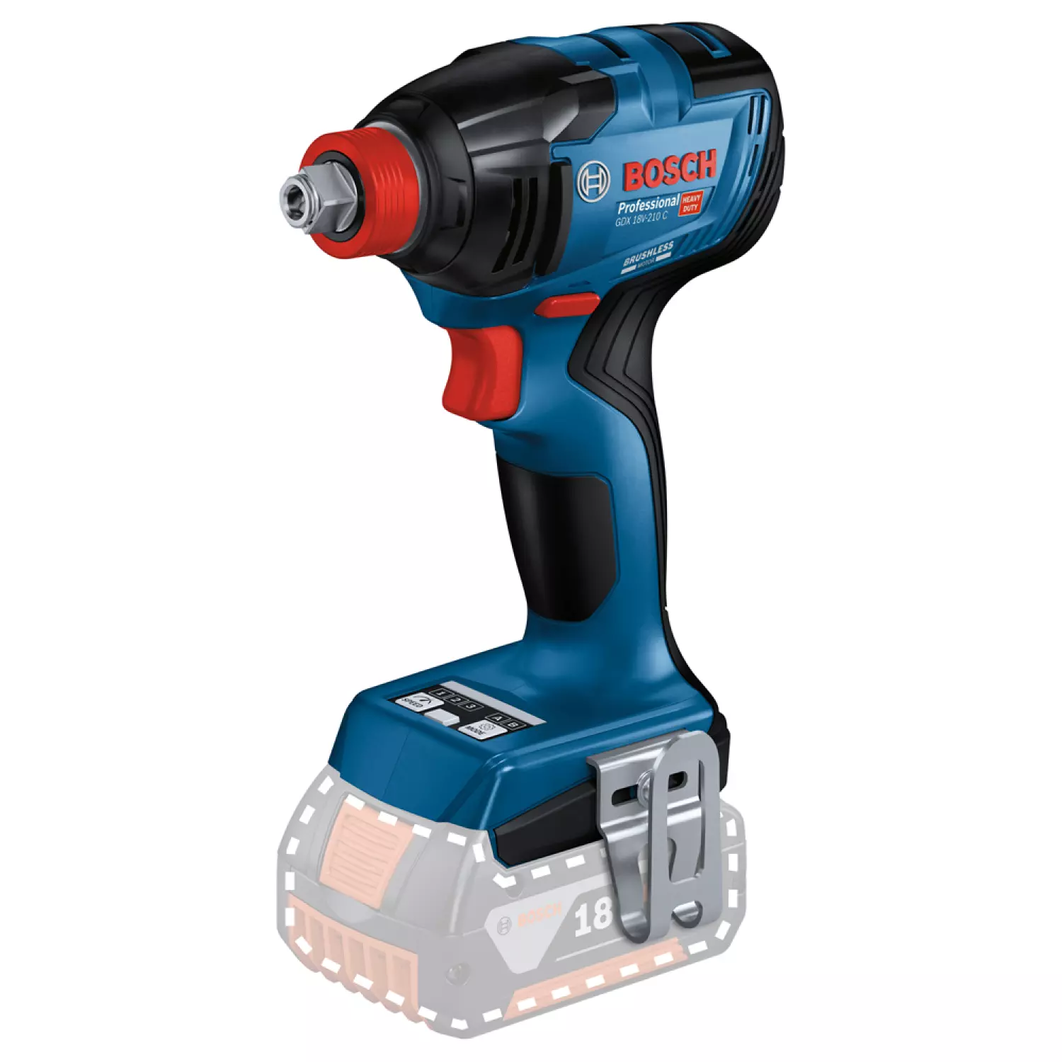 Bosch GDX 18V-210 C 18V Li-ion Accu Slagschroevendraaier Set (2x 5.0Ah)