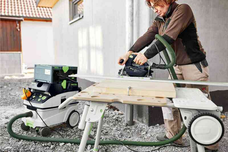 Festool TS 60 KEBQ-Plus-FS Invalcirkelzaag In Systainer - 1500W - 168mm - Met Geleiderail - Detailed view of the product