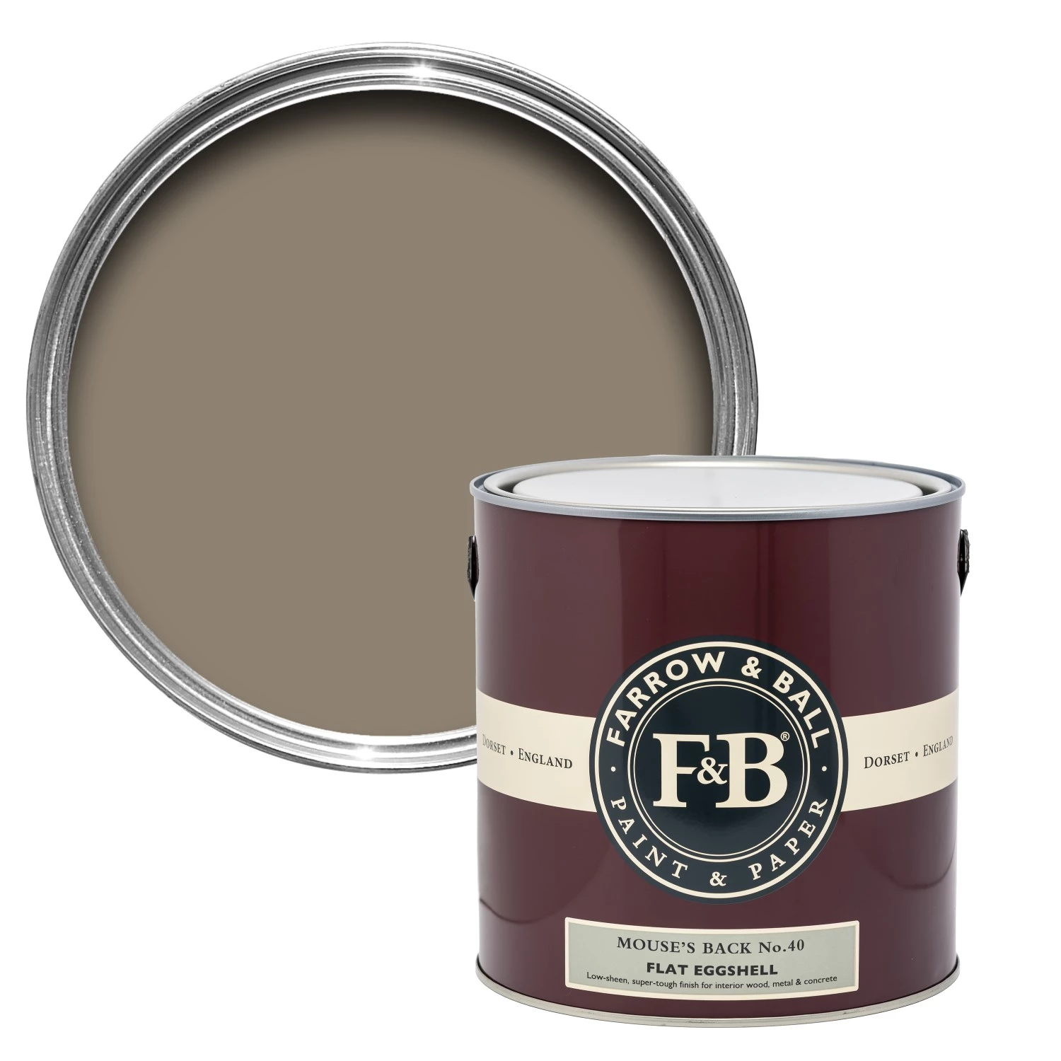 Farrow&Ball Flat Eggshell Mouse's Back No.40 - 5L