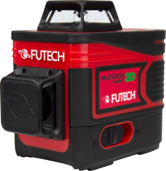 FUTECH MC3D Multicross 3D Compact Kruislijnlaser Set Incl. Statief In Koffer - Groen - 2x 150m - 3 Lijnen - Detailed view of the product