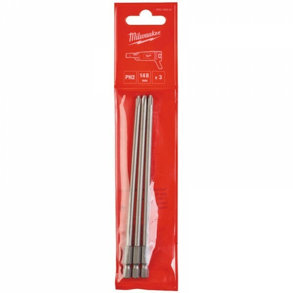 Milwaukee 4932459393 PH2 Schroefbit Voor M18 FSG - 148 Mm (3st) EAN: 4058546010546