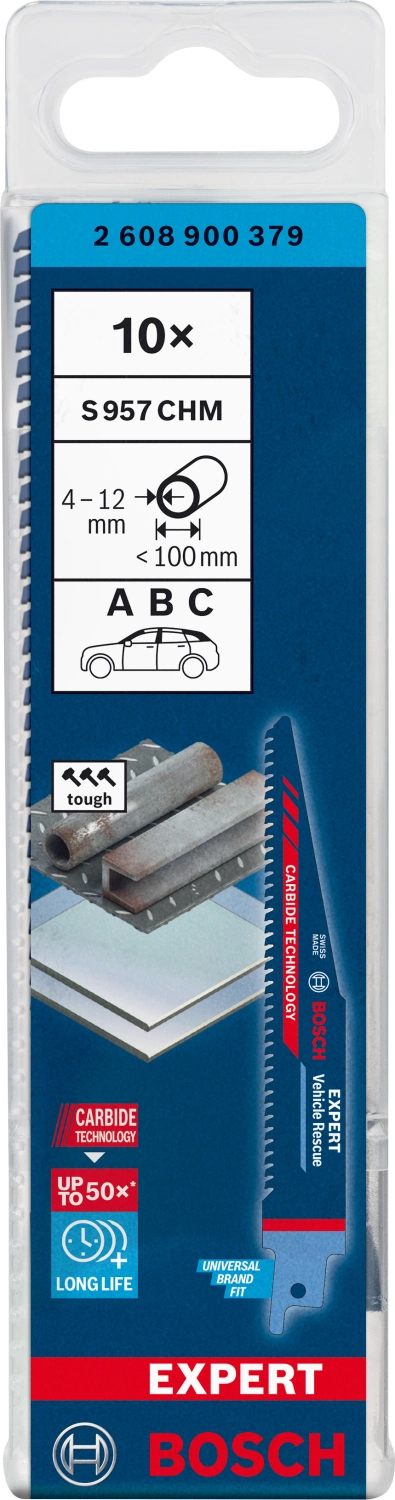 Bosch S957CHM EXPERT Reciprozaagblad Voor Vehicle Rescue - 150 X 1,35 (10st) thumbnail 2