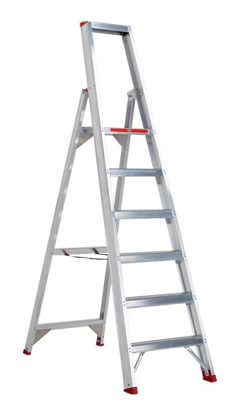 Altrex Sierra SEO 6 Trap - Enkel - Aluminium - 6 Treden - Max. Werkhoogte 3.40 M.