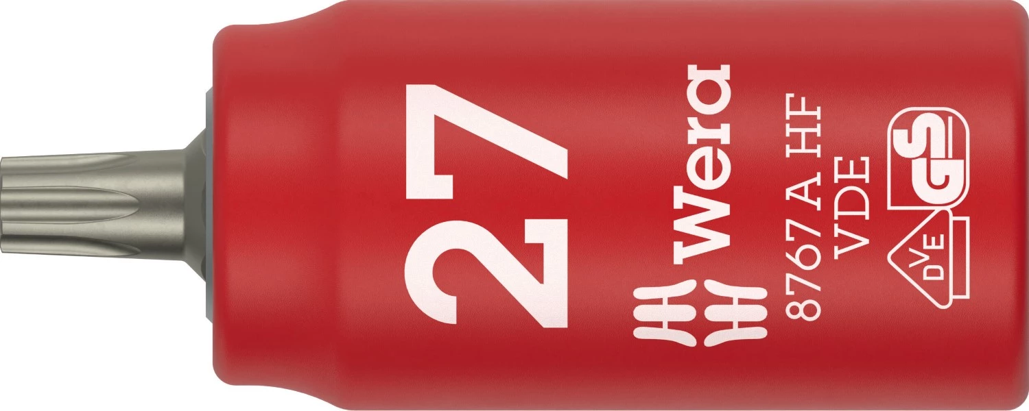 Wera 05005920001 8767 C VDE HF TORX® Zyklop Bitdop Geïsoleerd - 1/4"- TX 27