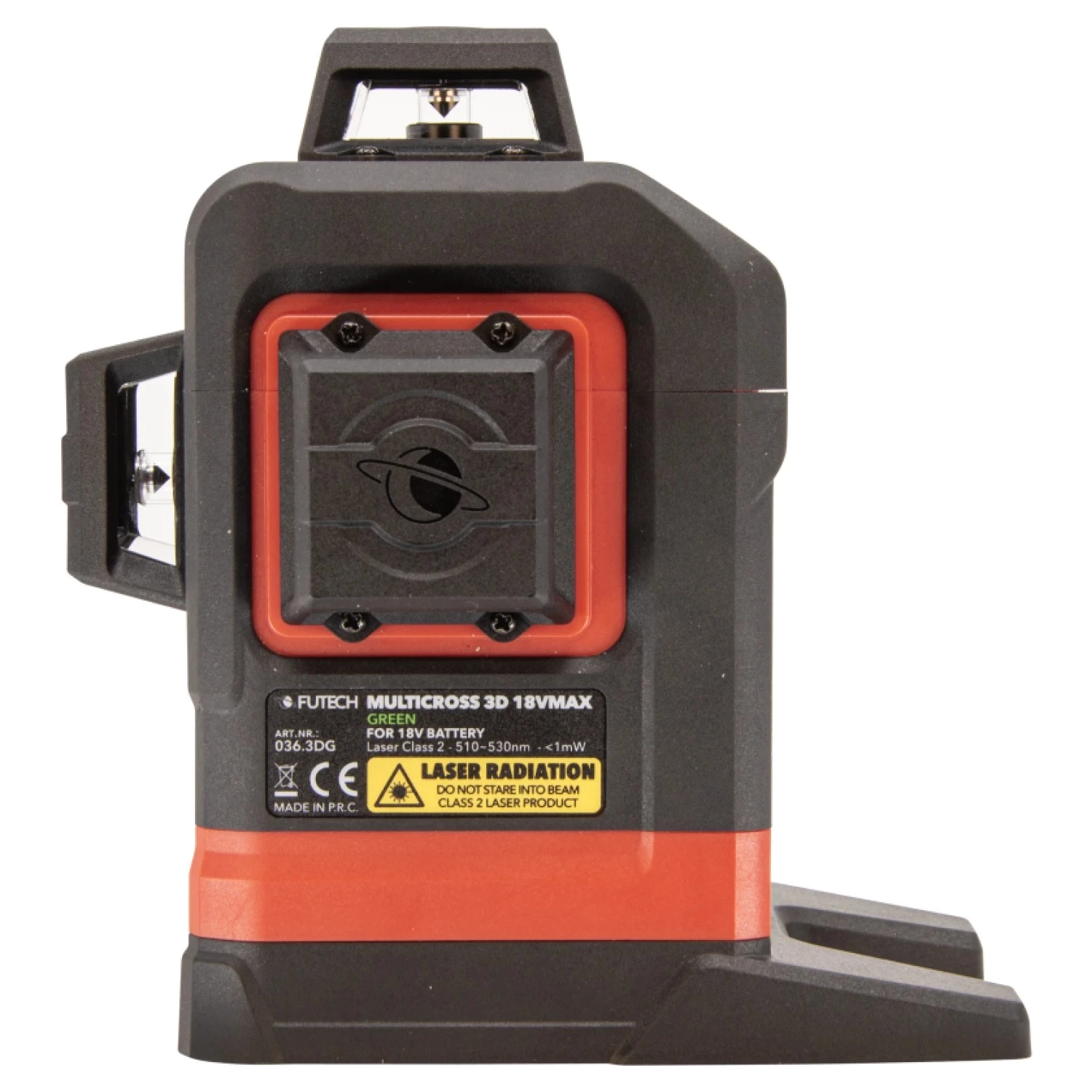 FUTECH Multicross 3D 18VMAX Kruislijnlaser - Groen - 70m - 3 Lijnen thumbnail 2